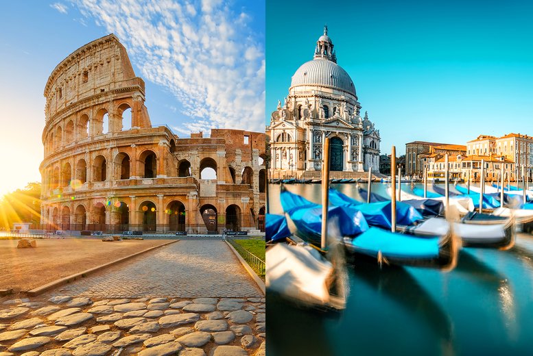 Discount Holidays - Romantic Rome and Venice Holiday: 4-6 Nights
