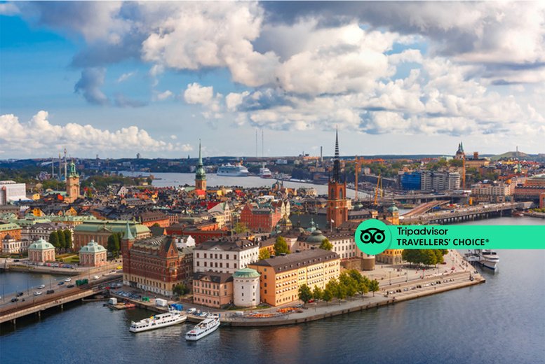 Discount Holidays - Stockholm Holiday: Breakfast and Flights - Central Location!